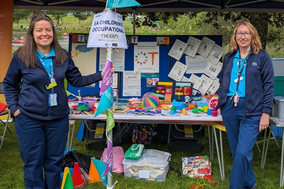 NHS Ayrshire & Arran Occupational Therapists at information stand