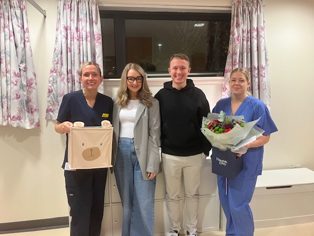 Senior Charge Midwife Gillian, Olivia and Daniel and Midwife, Rachel Coleman