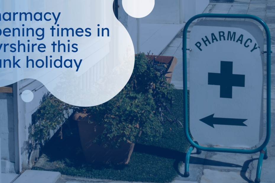 Pharmacies open in North Ayrshire over the September Weekend NHS