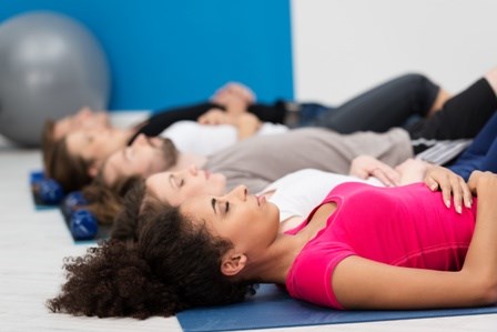 Women doing Tai Chi exercise