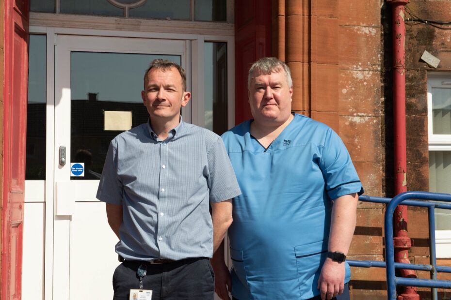 Photo of Nick Bryden, Parkinson’s Nurse & Richard Cottrell, Digital Pharmacist