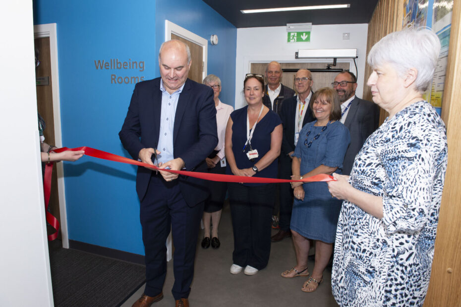 Well being room ribbon cutting ceremony